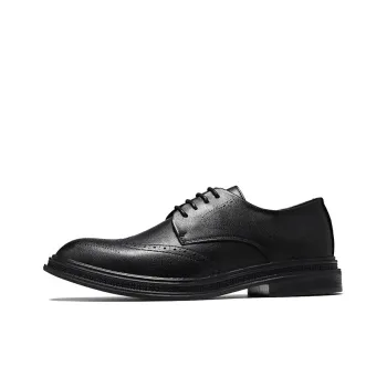 XIAOTOULANG Dress Shoes Men Low Top Black/Brown