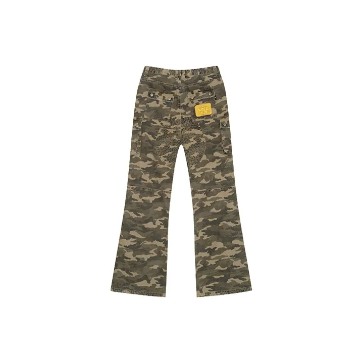 SMFK Cargo Pants Women's Green Camouflage-1
