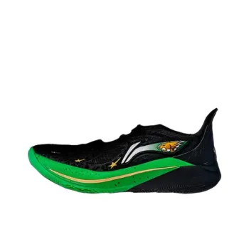 LiNing SONIC 12 PE Version Cushioning Wear Resistant Low Top Basketball Shoes Men's Black Green