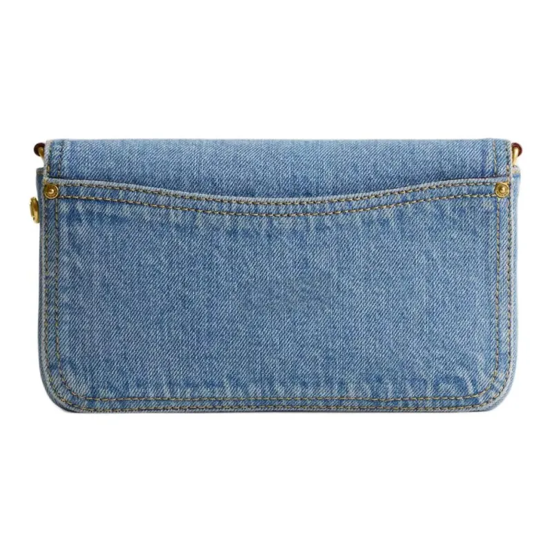 COACH Hayden Denim Shoulder Bag Crossbody Bag Small Size Women's Indigo-2