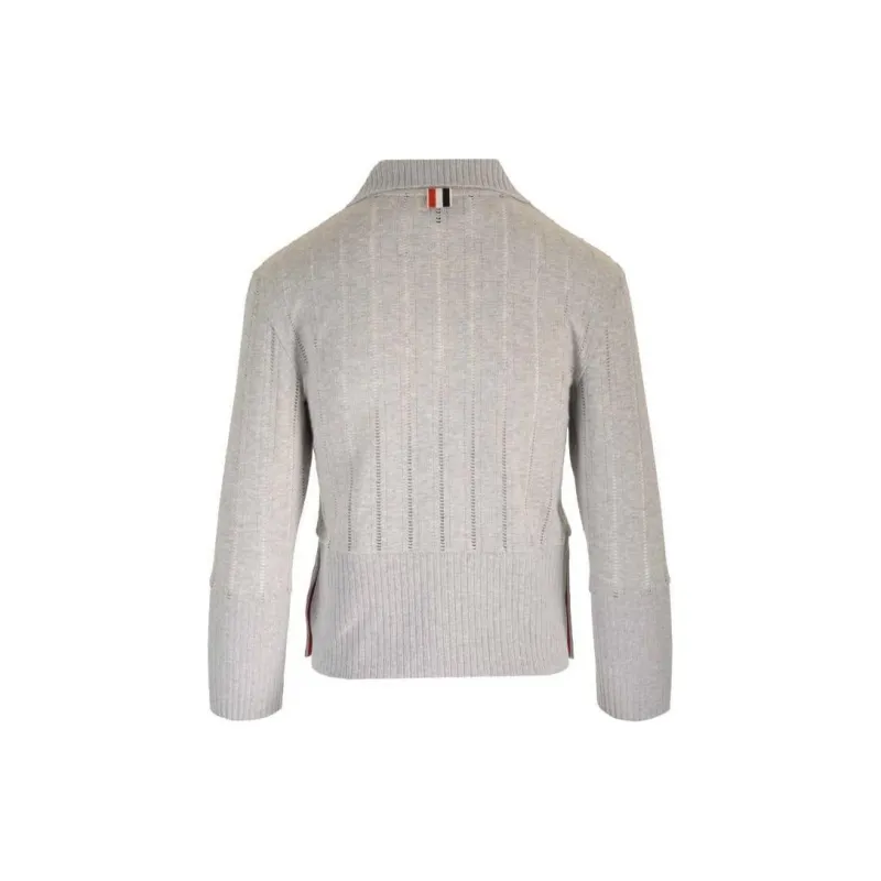 THOM BROWNE Buttoned Straight Hem Cardigan-1