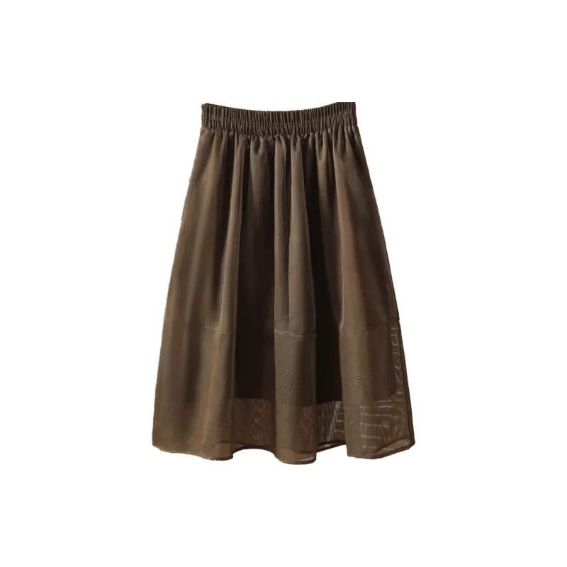 Cypress House Casual Long Skirt Women's Olive-1
