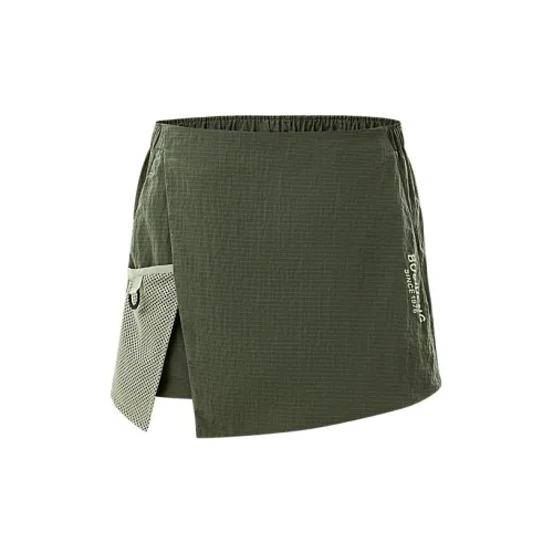 BOSIDENG Camping Cargo Shorts Women's Olive Gray 4040