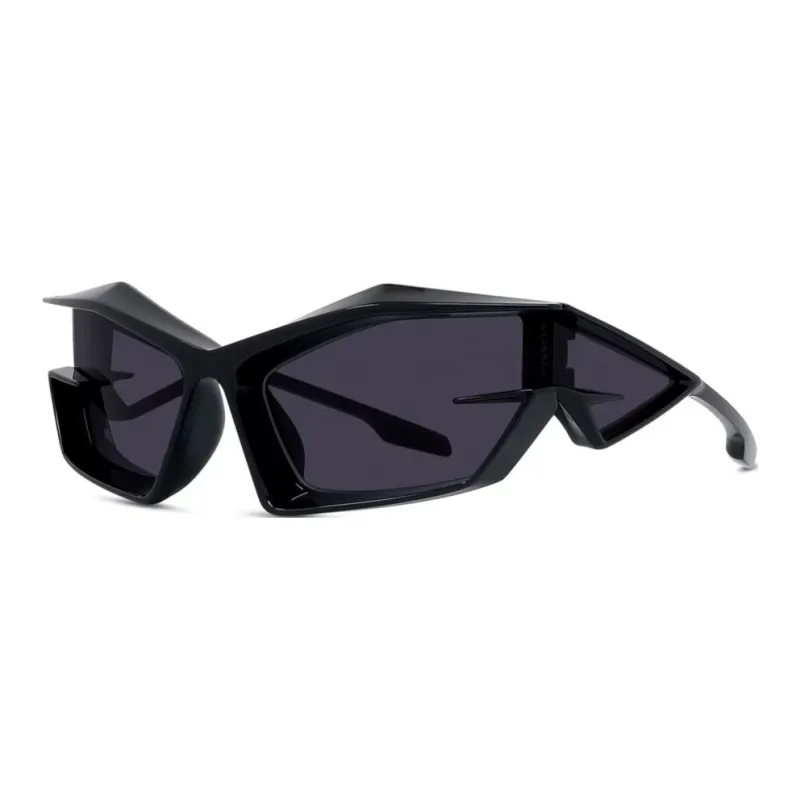 Givenchy Injection Molded Irregular Shape Sunglasses Women's Black-0