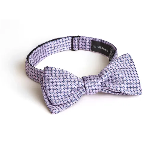 HERMES Bow Tie Men's Light Purple