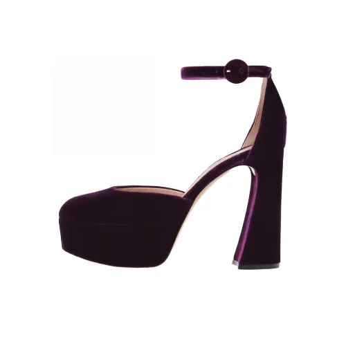 GIANVITO ROSSI 120mm Velvet Platform Sandals