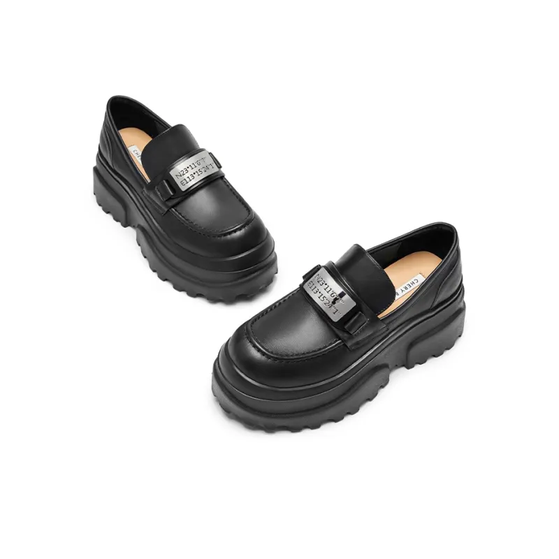 CHERYKALLY Loafers Women's Black/Beige-2