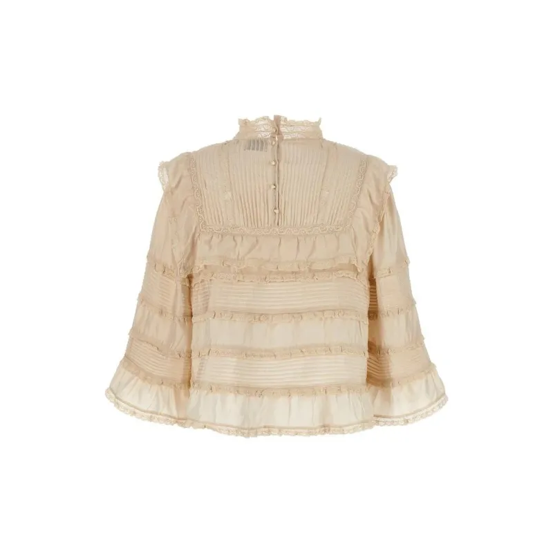 ISABEL MARANT Zalmara Lace-Detailed Top-1