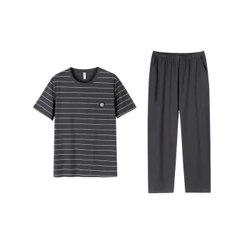 Follow The United States Pajama Set Men's Pale Ink Gray