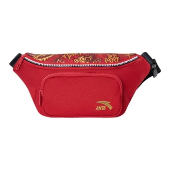 Anta Life Collection Fabric Shoulder Bag Crossbody Bag Fanny Pack Sling Bags Unisex Red