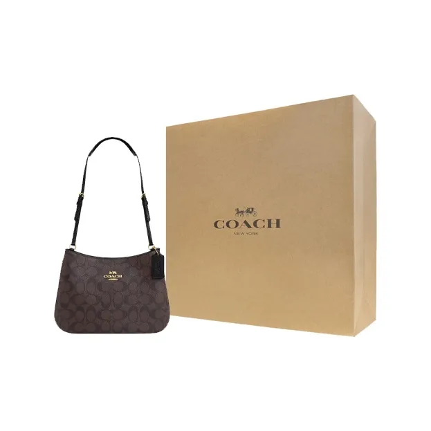 COACH Penelope Canvas With Leather Handbag Shoulder Bag Medium Size Women's Coffee-5