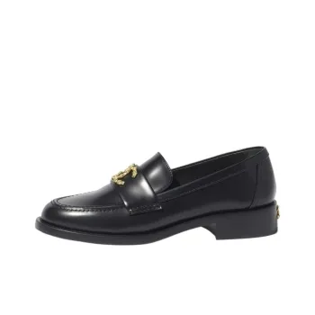 CHANEL Loafers 3cm Women's Black