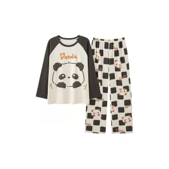 Chun Xi Pajama Set Men's Black White