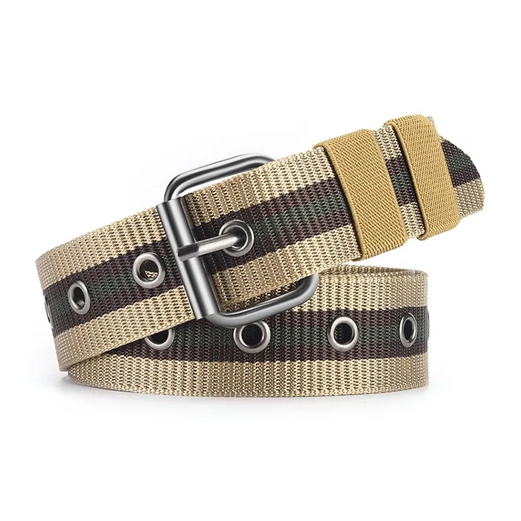 ACUC Canvas Leather Belts Unisex 3.8cm-6