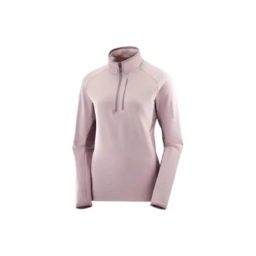 SALOMON ESSENTIAL LIGHTWARM Sweatshirts Women's Light Purple