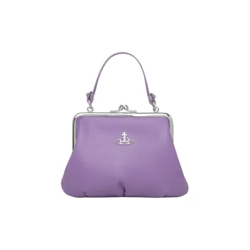 Vivienne Westwood Recycled Polyurethane PU Handbag, Shoulder Bag Women's Purple