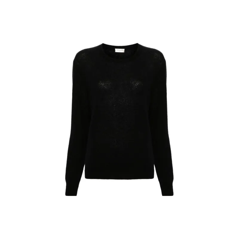 SAINT LAURENT Crewneck Long Sleeved Jumper-1