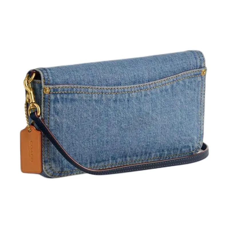 COACH Hayden Denim Shoulder Bag Crossbody Bag Small Size Women's Indigo-1