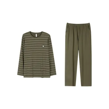 Follow The United States Pajama Set Men's Dark Tea Green