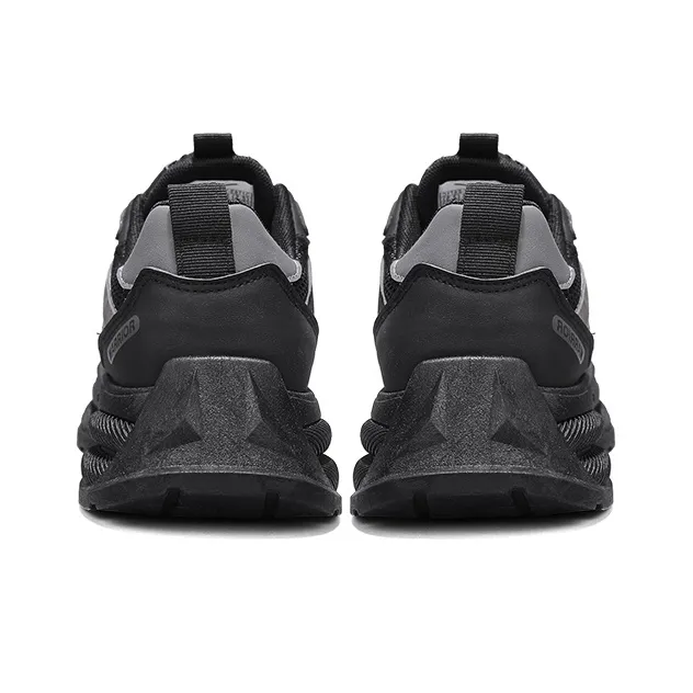 WARRIOR Chunky Sneakers Men Low Top Black/Gray-4