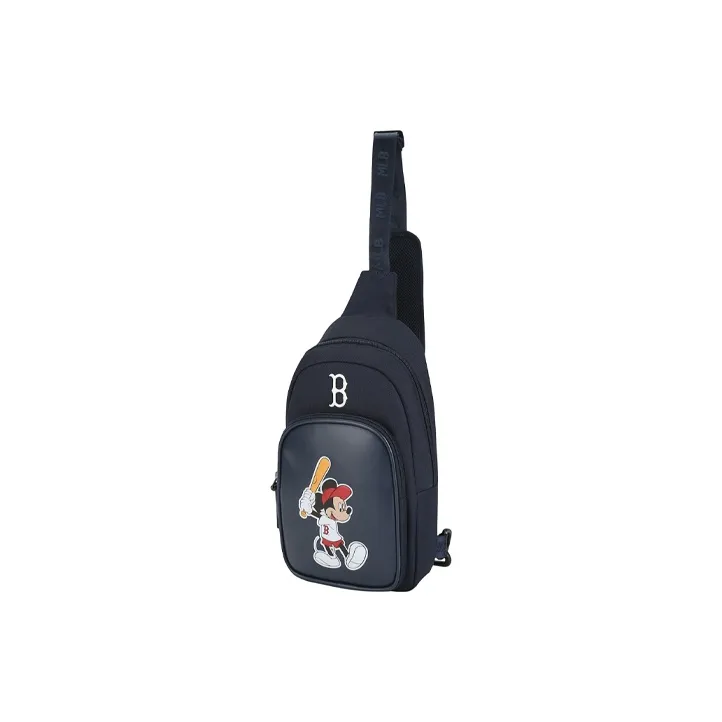 MLB DISNEY Polyester Shoulder Bag Unisex Military Blue-1