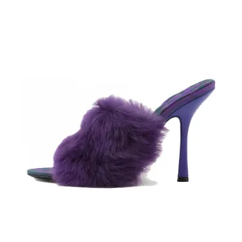 Burberry Minnie 115mm Shearling Mules