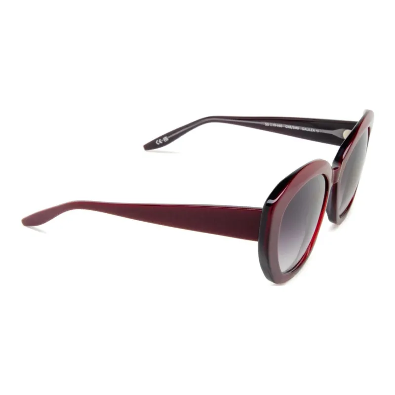 BARTON PERREIRA Acetate Irregular Shape Sunglasses Women's Deep Red-0