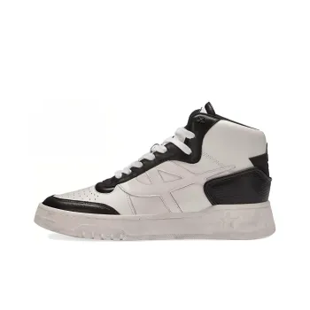 ASH Skateboard Shoes Women's High Top White Black