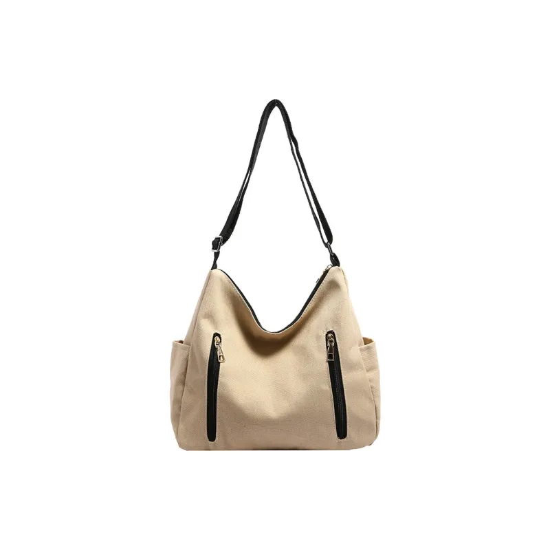 Parker Bear Canvas Canvas Bag Crossbody Bag Regular Unisex White/Khaki/Black/Red-8