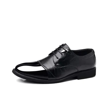 Batotem Dress Shoes Men Low Top Black