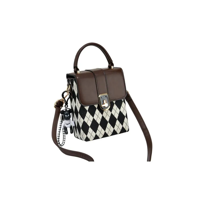 Weymond PU Cell Phone Pouch Shoulder Bag Crossbody Bag Regular Women's Brown/Coffee/Black-3