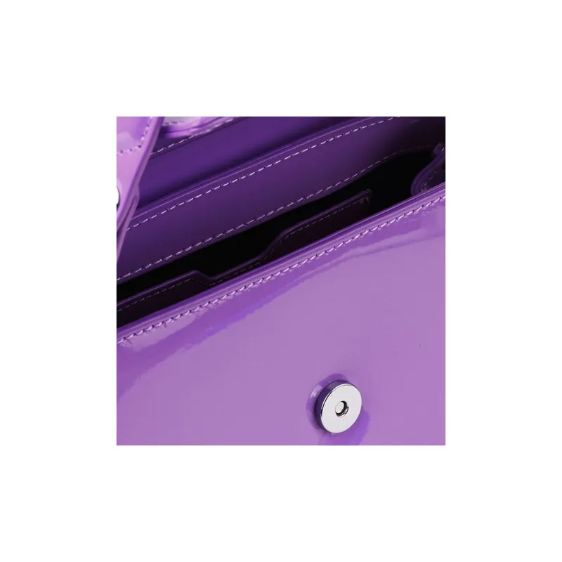Vivienne Westwood HAZEL Calfskin Portable Crossbody Bag, Shoulder Bag Women's Purple-3