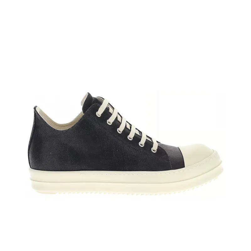 Rick Owens DRKSHDW C Low Top Skateboard Shoes Men's Black White-1