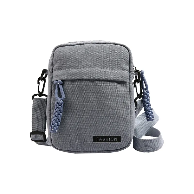 Parker Bear Canvas Canvas Bag Shoulder Bag Crossbody Bag Regular Unisex Black/Blue/Khaki/White-8
