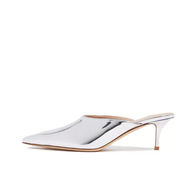 SCAROSSO Laura 60mm Patent Mules Women's-0