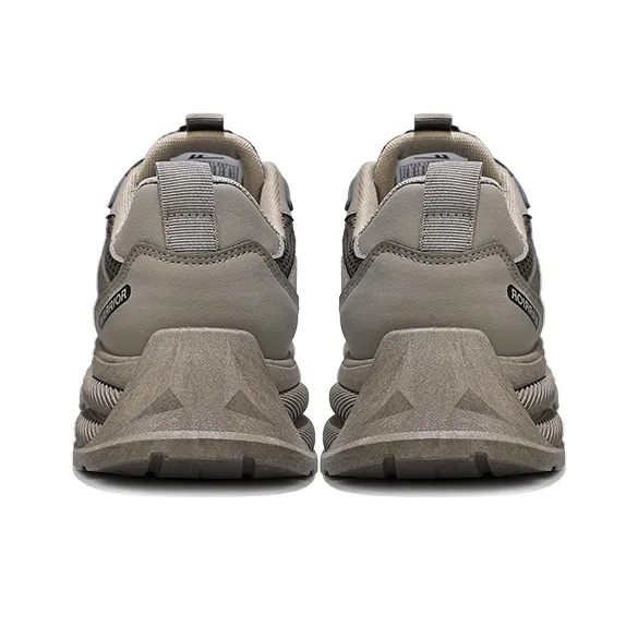 WARRIOR Chunky Sneakers Men Low Top Khaki/Black-4