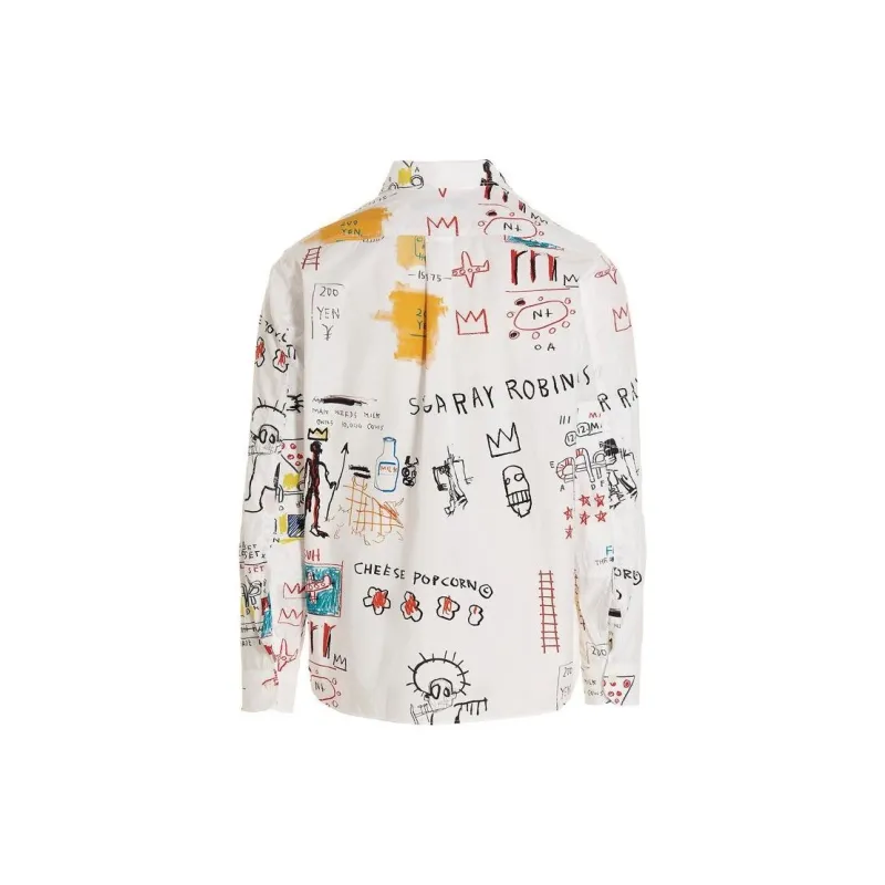 JUNYA WATANABE Graphic Printed Button Up Shirt-1