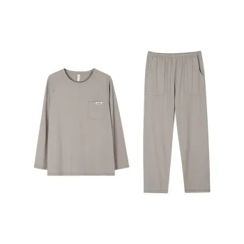 Follow The United States Pajama Set Men's Apricot Gray