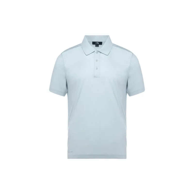 LI NING 1990 Commuter Series Polo Shirt Men's Cloud Porcelain Blue-0