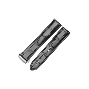 WOALMORN Omega Compatibility Watch Band Genuine Leather Material
