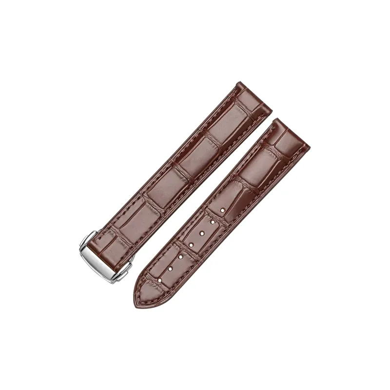 WOALMORN Omega Compatibility Watch Band Genuine Leather Material-3