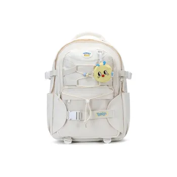 VANWALK Polyester With Nylon Backpack Regular Women's Cheese Yellow/Milkshake White/Sea Salt Blue/Dark Chocolate Brown