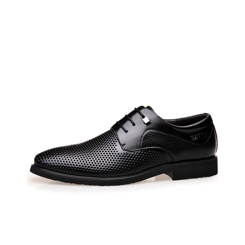 Batotem Dress Shoes Men Low Top Black/Brown-0