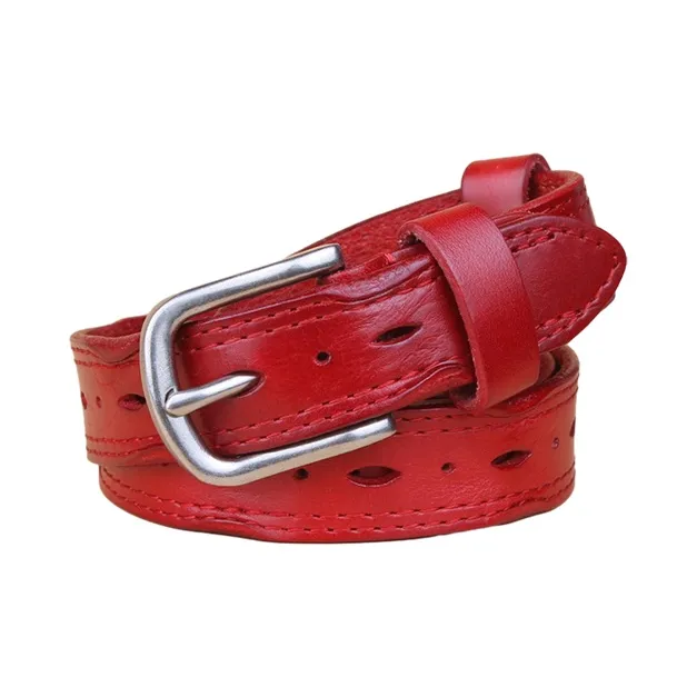 ACUC Top Grain Cow Leather Belts Women's 2.3cm-6