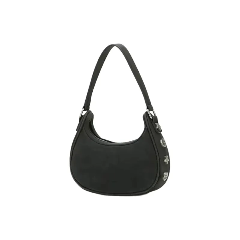 Carksky PU Shoulder Bag Regular Women's Blue/Black/White-12