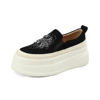 AIQINISHA Loafers Women's Gray/Black