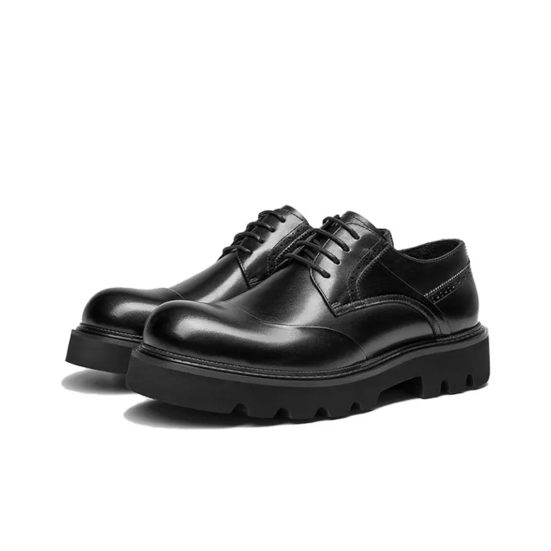 HARSON Derby Casual Shoes Men's Black-2