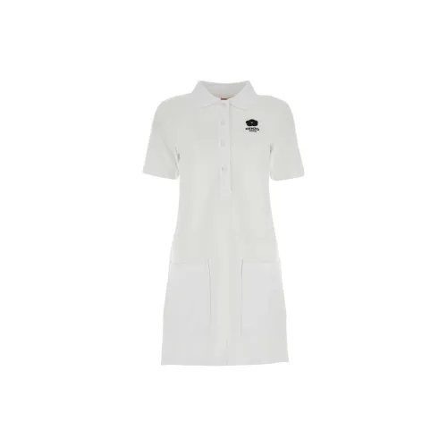 KENZO Short-Sleeved Dresses Women's White