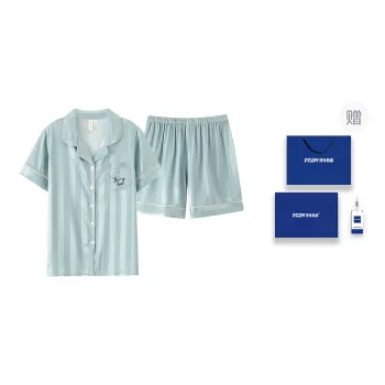 Floating Light Islands Pajama Set Women's Gift Box Set Teal