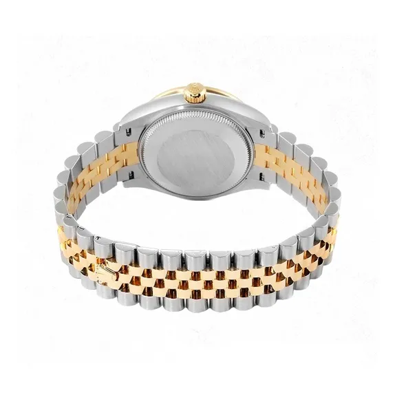 ROLEX Women's Apparel Log Series Automatic Mechanical Movement Women's Watch Watch 28mm Gold Dial Oystersteel Case-1